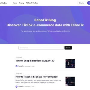 EchoTik评测：TikTok电商数据分析工具到底好不好用？